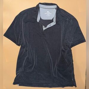 Tommy Bahama Men’s XL Dark Grey Polo SS Shirt; Island/Casual/Golf/Resort Wear
